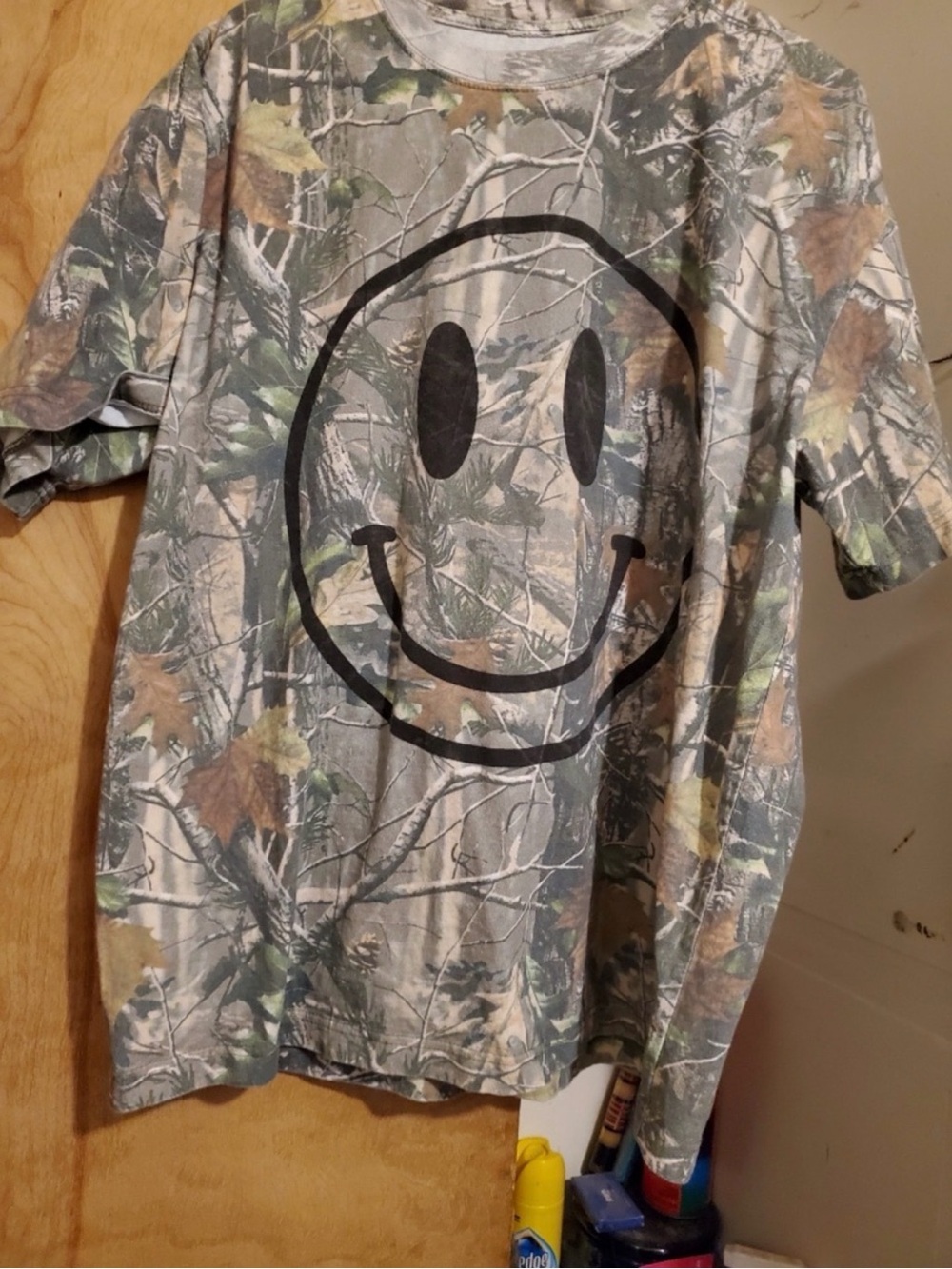 Dressed in LALA The World Needs Your Magic Oversized Camo Tee in Black - S/M
